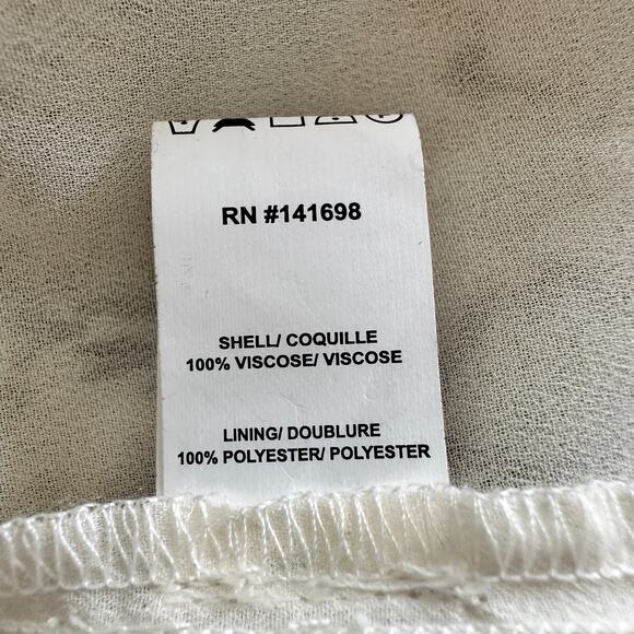 Ramy‎ Brook S animal Printed Rye Puff Sleeve Tie Neck  blouse - Picture 7 of 10